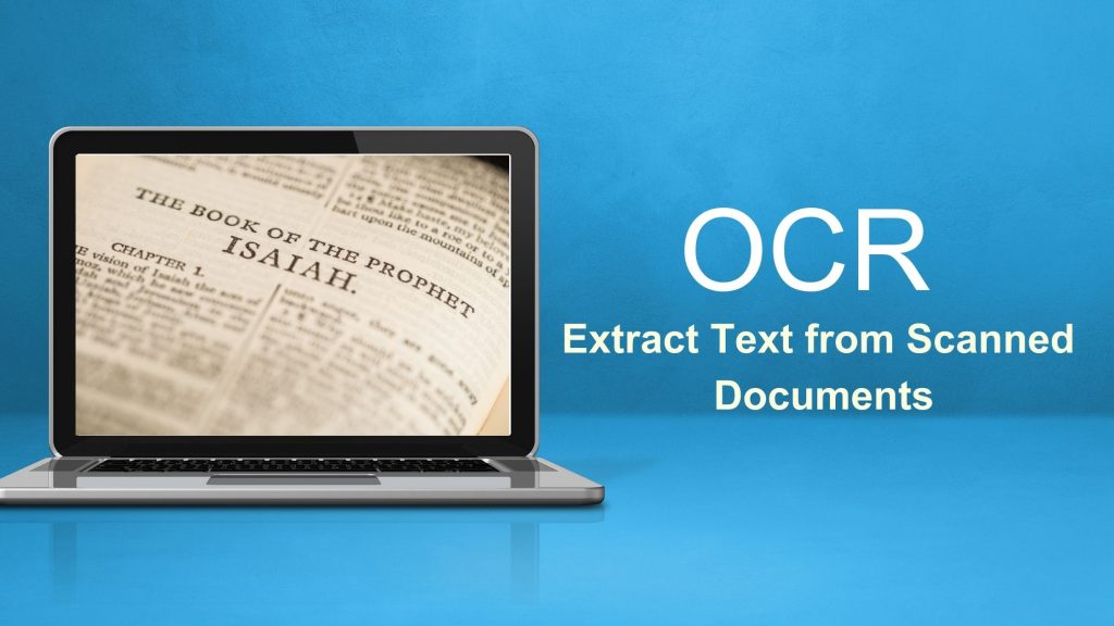 Extract text from document using OCR